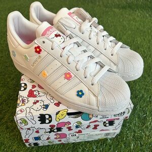 NEW Adidas Originals X Hello Kitty Superstar ID7279 Kid's Sneakers US Size 7